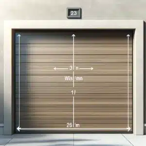 garage door width