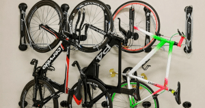 space saving garage bike storage
