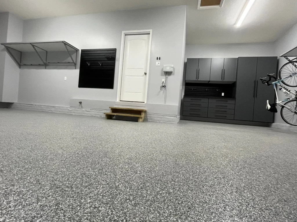 A pristine example of garage flooring maintenance