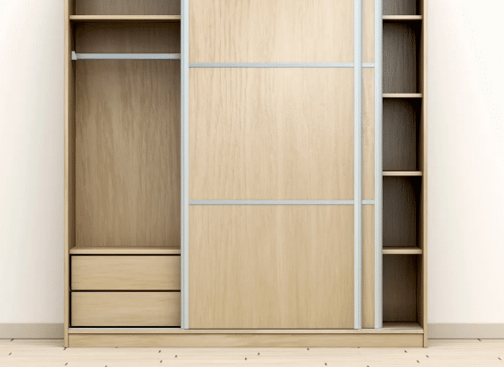 Garage cabinets with sliding doors