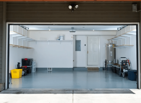 Garage Floor and Cabinet Inspection