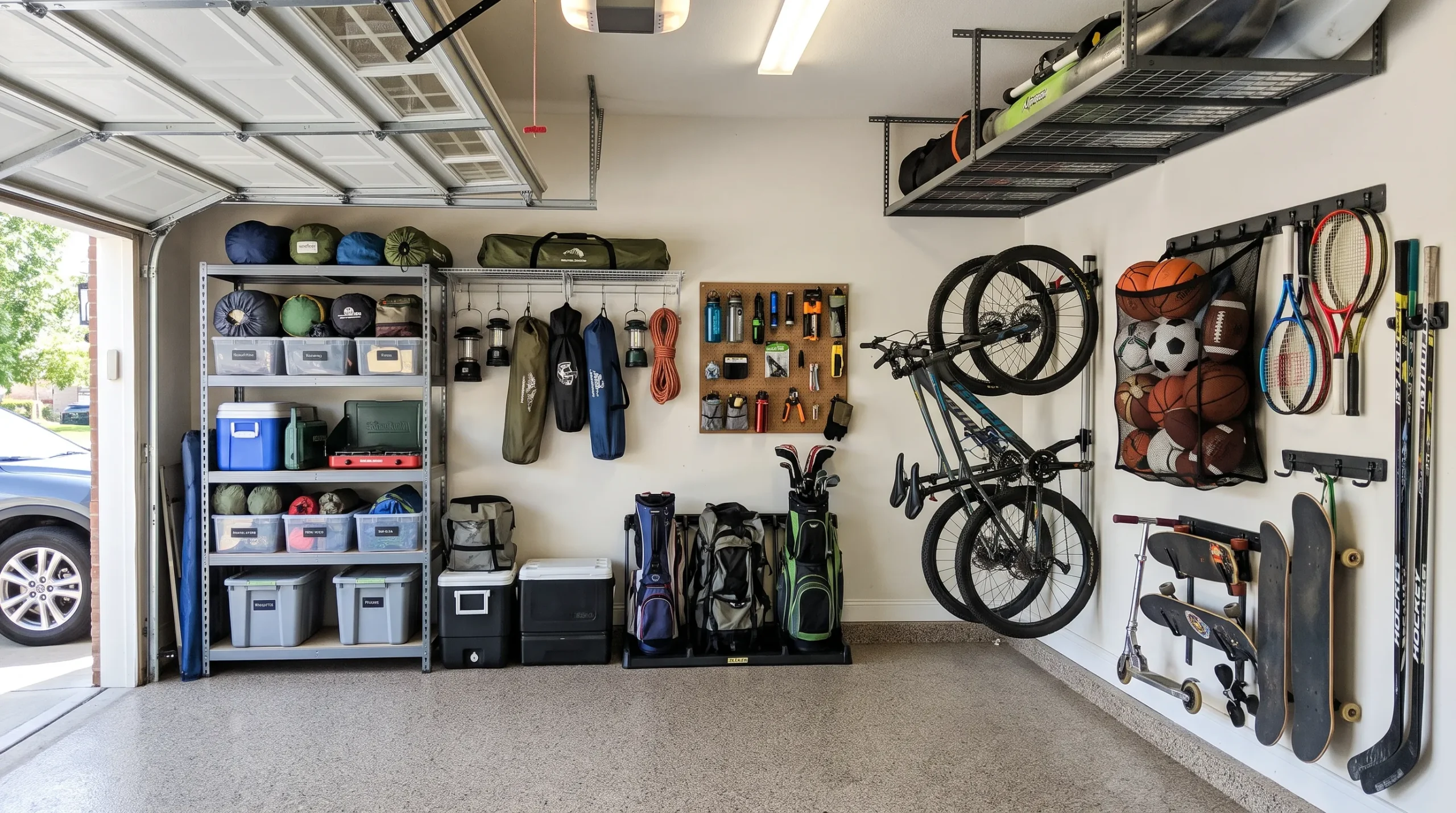 Where Do You Put Sports and Camping Gear in a Garage? 9 Ways to Get It Off the Floor